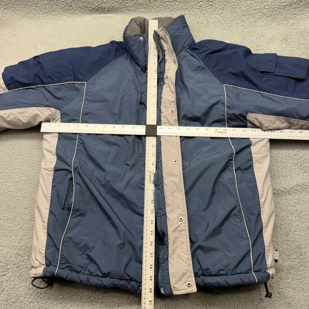 Lift Ticket Toma Mens Large Blue Colorblock P.U. Coated Insulated Ski Jacket